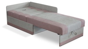 Sofa rozkładana narożnik jednoosobowa Vaxer Różowo/Szara