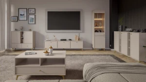 Stolik kawowy z szufladą  Sakai 1 1S T201 Beż