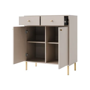 Komoda z szufladami  Sakai 2 2F 2S T826 Beż
