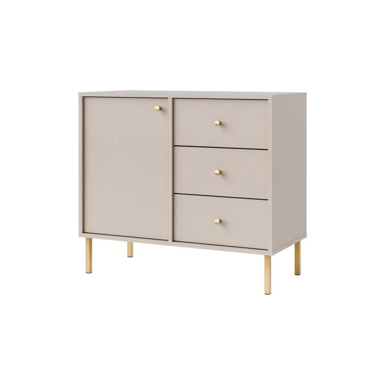 Komoda z szufladami  Sakai 2 1F 3S T814 Beż