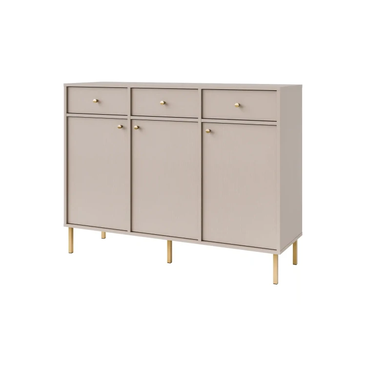 Komoda z szufladami  Sakai 2 3F 3S T827 Beż