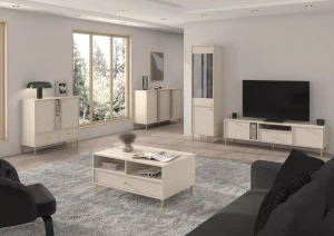Szafka RTV stojąca  Sakai 2 2K 1S T313 Beż