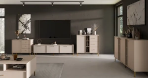 Szafka RTV stojąca  Sakai 2 3K T303 Beż