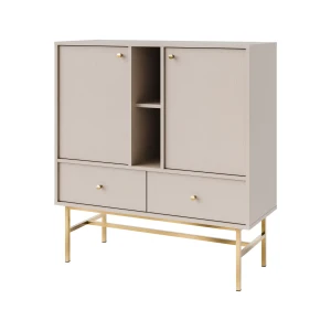 Komoda z szufladami  Sakai 3 2F 2S T825 Beż