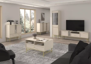 Szafka RTV stojąca  Sakai 3 2K 1S T313 Beż