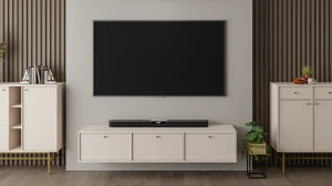 Szafka RTV wisząca  Sakai 4 3K T303 Beż