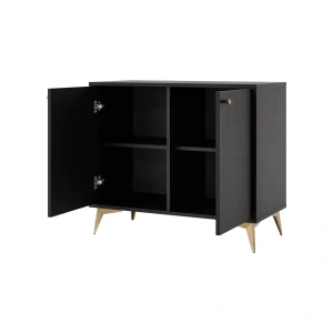 Komoda dwudrzwiowa  Sakai 1 2F T812 Czarny