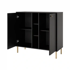 Komoda dwudrzwiowa  Sakai 2 2F T822 Czarny