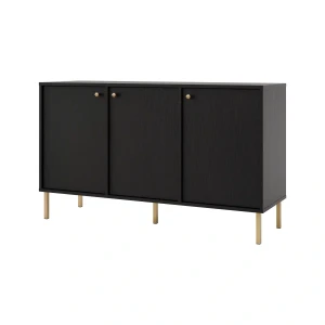 Komoda trzydrzwiowa  Sakai 2 3F T813 Czarny