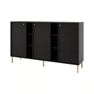 Komoda trzydrzwiowa  Sakai 2 3F T823 Czarny