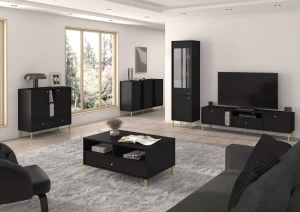 Stolik kawowy z szufladą  Sakai 2 1S T201 Czarny