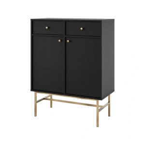 Komoda z szufladami  Sakai 3 2F 2S T826 Czarny