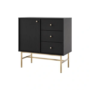 Komoda z szufladami  Sakai 3 1F 3S T814 Czarny