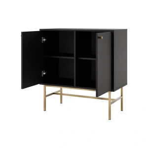 Komoda dwudrzwiowa  Sakai 3 2F T812 Czarny