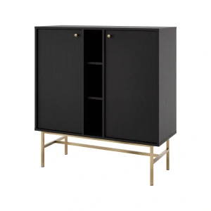 Komoda dwudrzwiowa  Sakai 3 2F T822 Czarny