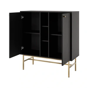 Komoda dwudrzwiowa  Sakai 3 2F T822 Czarny