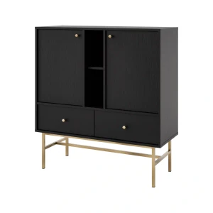 Komoda z szufladami  Sakai 3 2F 2S T825 Czarny