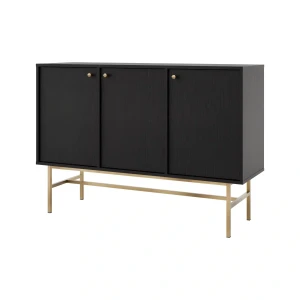 Komoda trzydrzwiowa  Sakai 3 3F T813 Czarny