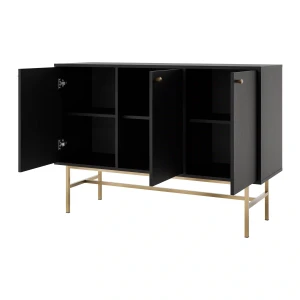 Komoda trzydrzwiowa  Sakai 3 3F T813 Czarny