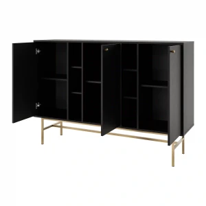 Komoda trzydrzwiowa  Sakai 3 3F T823 Czarny