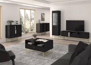 Stolik kawowy z szufladą  Sakai 3 T201 Czarny