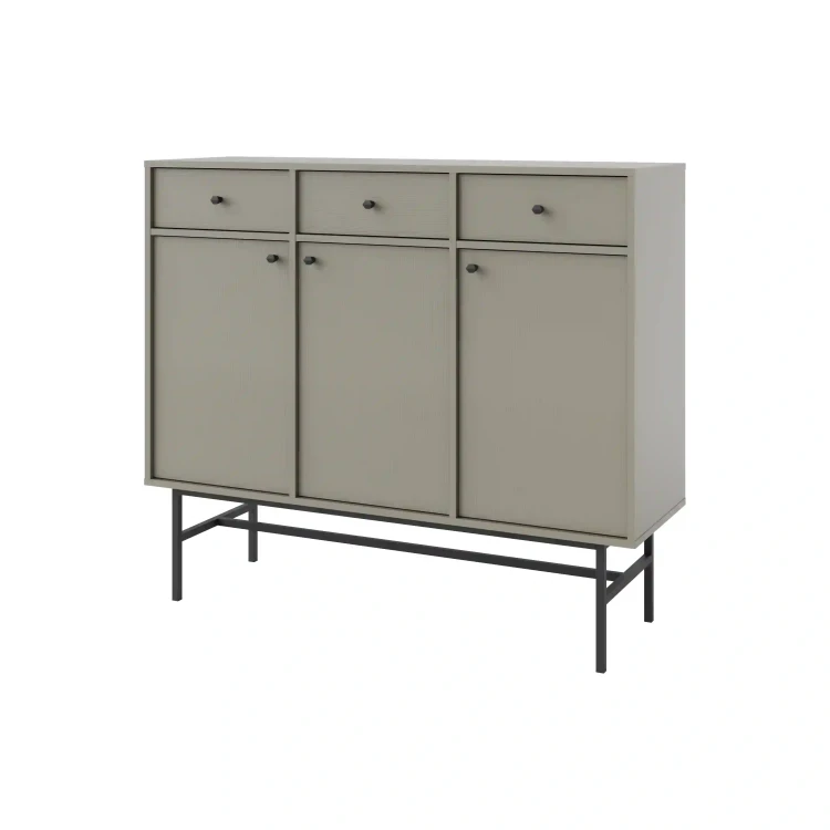 Komoda z szufladami  Sakai 3 3F 3S T827 Eukaliptus