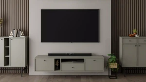 Szafka RTV wisząca  Sakai 4 2K 1S T313 Eukaliptus