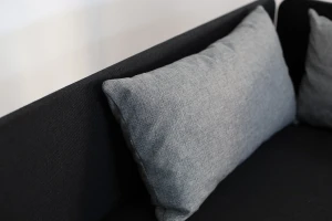 Łóżko jednoosobowe z pojemnikiem Hirek Eko 80x180 Czarne/Szare