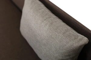 Łóżko jednoosobowe z pojemnikiem Hirek Eko 80x200 Brązowe/Beżowe