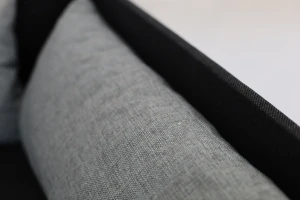 Łóżko jednoosobowe z pojemnikiem Hirek Eko 80x200 Czarne/Szare