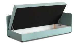 Łóżko jednoosobowe z pojemnikiem Hirek Eko 80x180 Miętowy