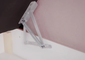 Łóżko jednoosobowe z pojemnikiem Hirek Eko 80x180 Różowy