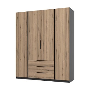 Szafa do przedpokoju 4-drzwiowa z szufladami Dravero BL/EV 4F 3S