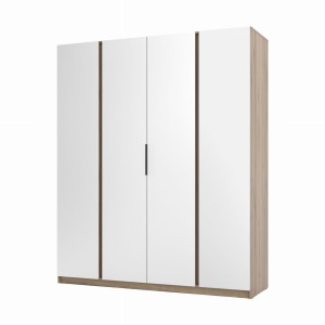 Szafa do przedpokoju i sypialni 4-drzwiowa z lustrem Dravero EV/EV 4L