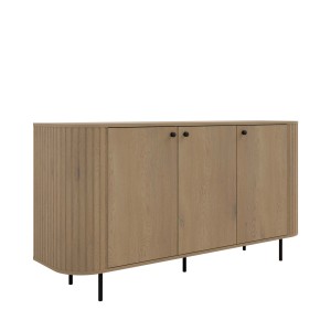 Komoda do salonu z trzema drzwiami Flana 830 3F Dąb Cremona
