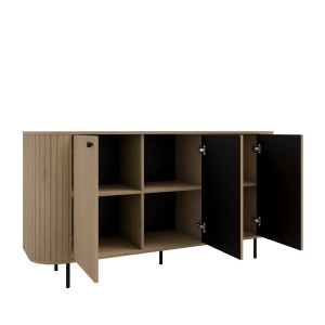 Komoda do salonu z trzema drzwiami Flana 830 3F Dąb Cremona