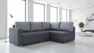 Narożnik rozkładany Bergamo Grafitowo/Szary