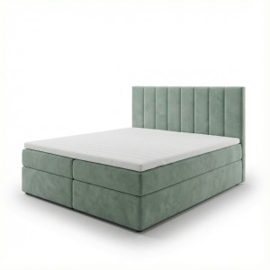 Łóżko kontynentalne 180x200 SONNO BELLO Miętowe 2 pojemniki
