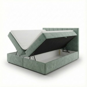 Łóżko kontynentalne 180x200 SONNO BELLO Miętowe 2 pojemniki