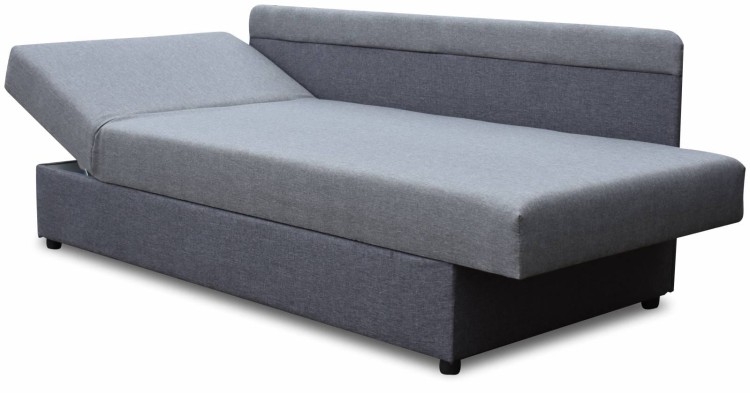 Łóżko tapicerowane z pojemnikiem 80x200 Dawid Szare