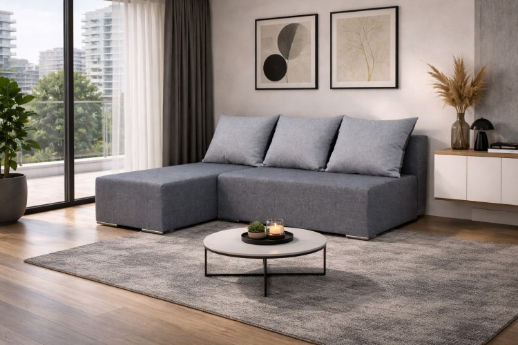 Narożnik rozkładany Ecco lewy Grafitowy