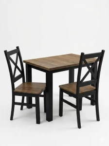 Stół do kuchni jadalni LAP 100x70 Czarny/Dąb Lefkas