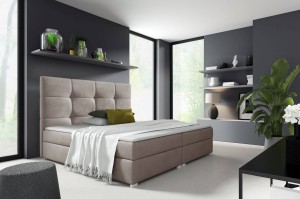 Łóżko kontynentalne Harry 1 140x200 Beżowe