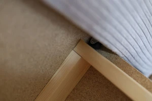 Kanapa rozkładana z funkcją spania Lunera 2 gruby sztruks szary