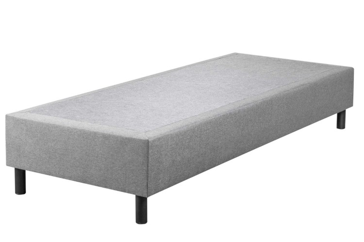 Niskie łóżko BOX 20 hotelowe z możliwością łączenia 90x200 Szare