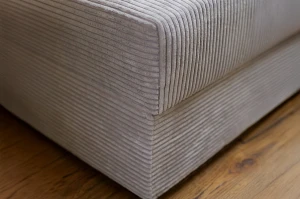 Łóżko kontynentalne 1-osobowe Sovaro Plus 90x200 Sztruks Brązowy