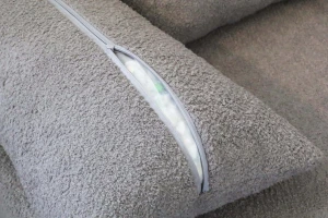 Kanapa rozkładana Lunera 2 baranek Grafitowa