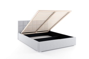 Łóżko dwuosobowe z materacem Santiago 180x200 Antracytowe