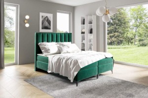 Łóżko kontynentalne Sofia 120x200 Zielone