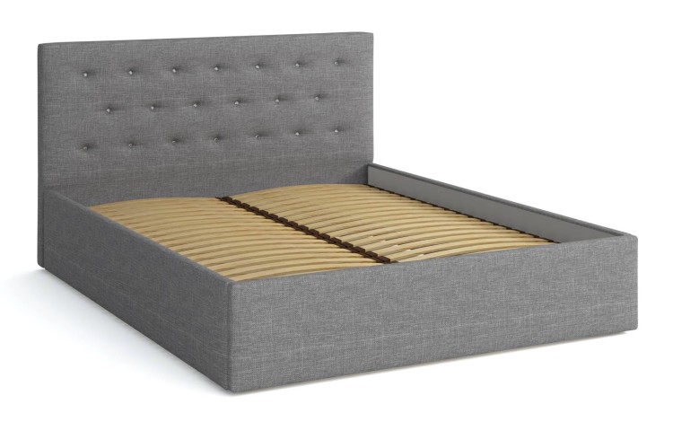 Łóżko tapicerowane 140x200 Star Szare